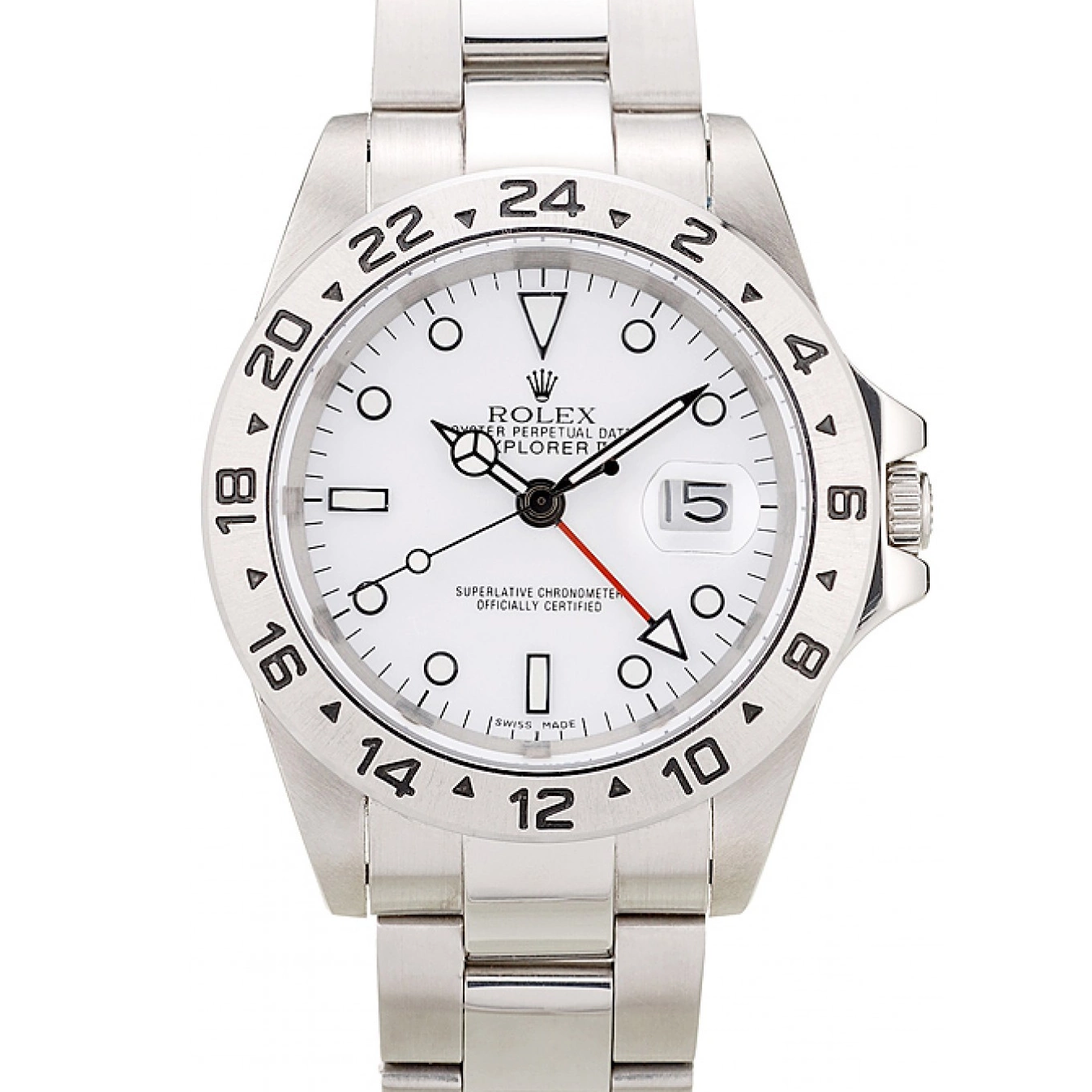 MiroTime 0723 Rolex Explorer Stainless Steel Bezel White Dial